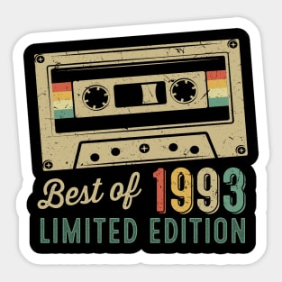 30 Years Old Best Of 1993 Cassette Sticker